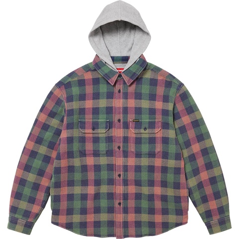 Waffle Plaid Hooded Shirt - fall/winter 2024 - Supreme