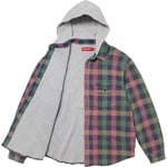 Supreme Waffle Plaid Hooded Shirt (FW24) - Multicolor