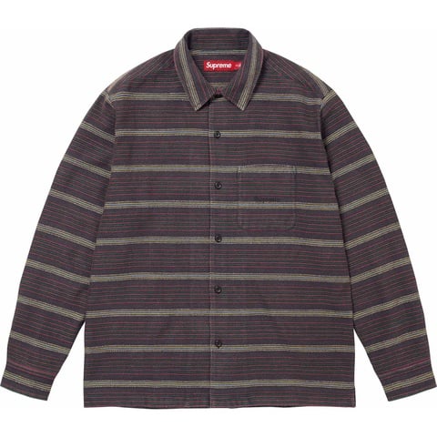 トップス Supreme 26SS Stripe Shirt Black L Woven Stripe Shirt - fall/winter 2024 - Supreme