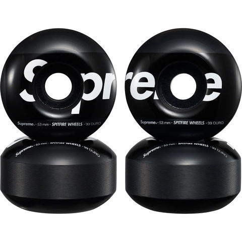 Supreme Supreme®/Spitfire® Shop Wheels (Set of 4) - Black 53mm
