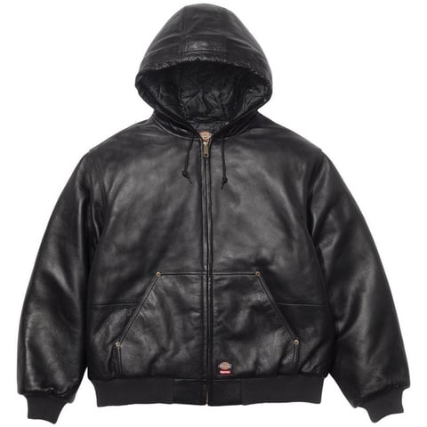 Supreme Supreme®/Dickies® Hooded Leather Work Jacket - $598.00