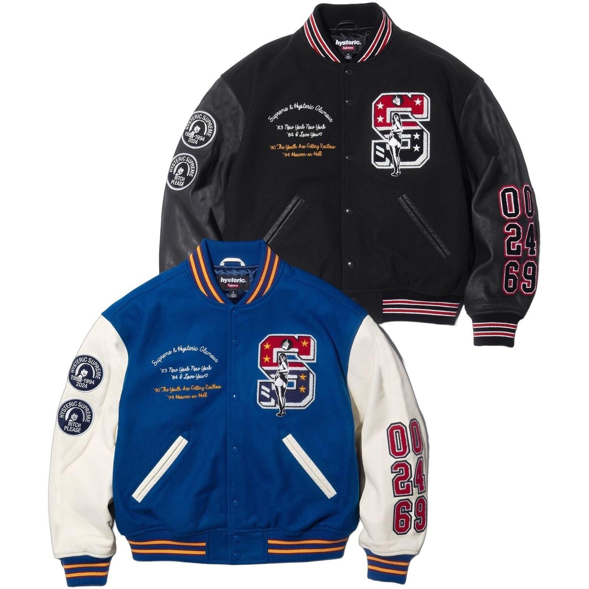 R*n様 SUPREME HYSTERIC GLAMOUR アウター ジャケット Supreme®/HYSTERIC GLAMOUR Varsity Jacket - Supreme