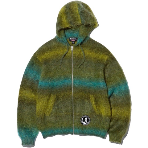 17AW Supreme×hystericglamor ZIPUP HOODIE Supreme®/HYSTERIC GLAMOUR Mohair Zip Up Hooded Sweater - Supreme