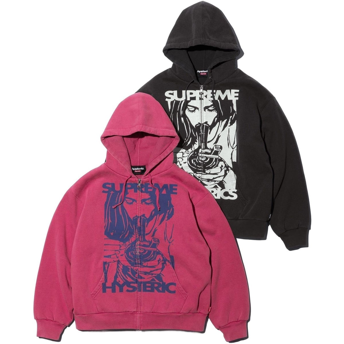 Supreme®/HYSTERIC GLAMOUR Thermal Lined Zip Up Hooded Sweatshirt