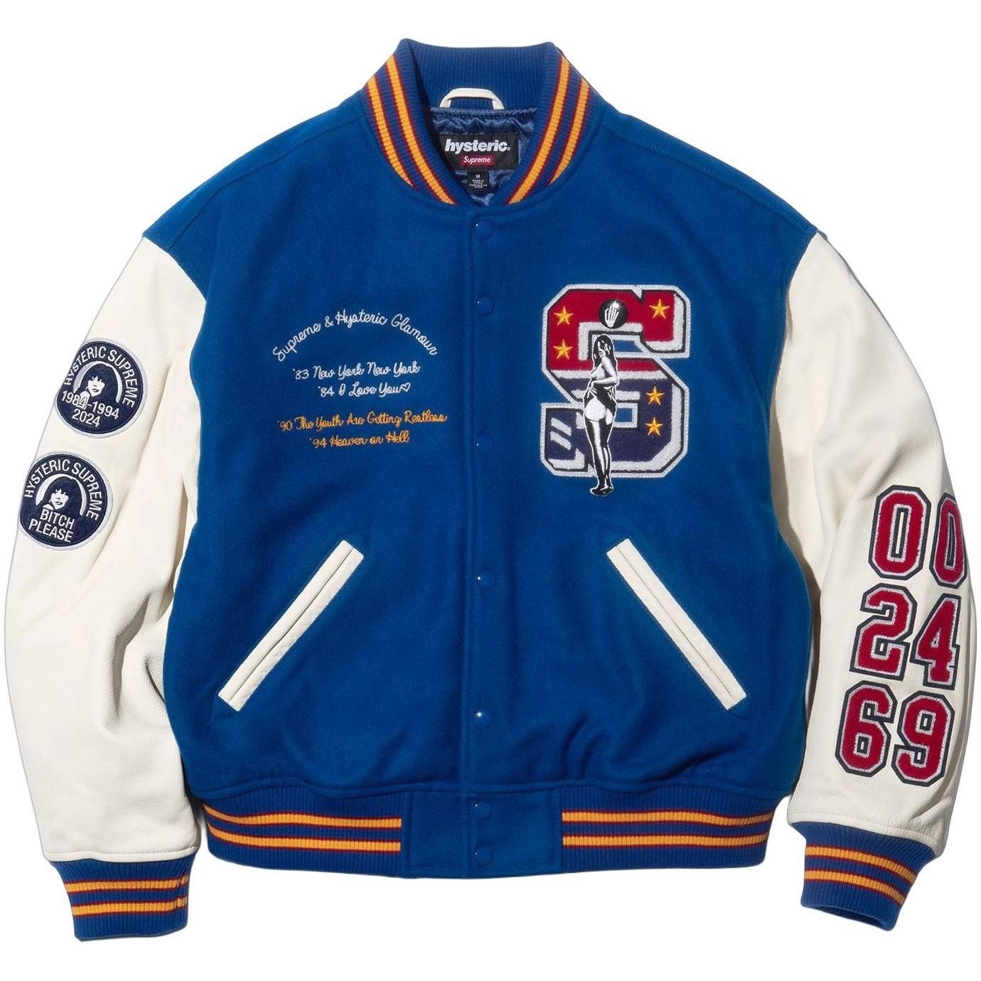 Supreme Supreme HYSTERIC GLAMOUR Varsity Jacket (FW24) - $698