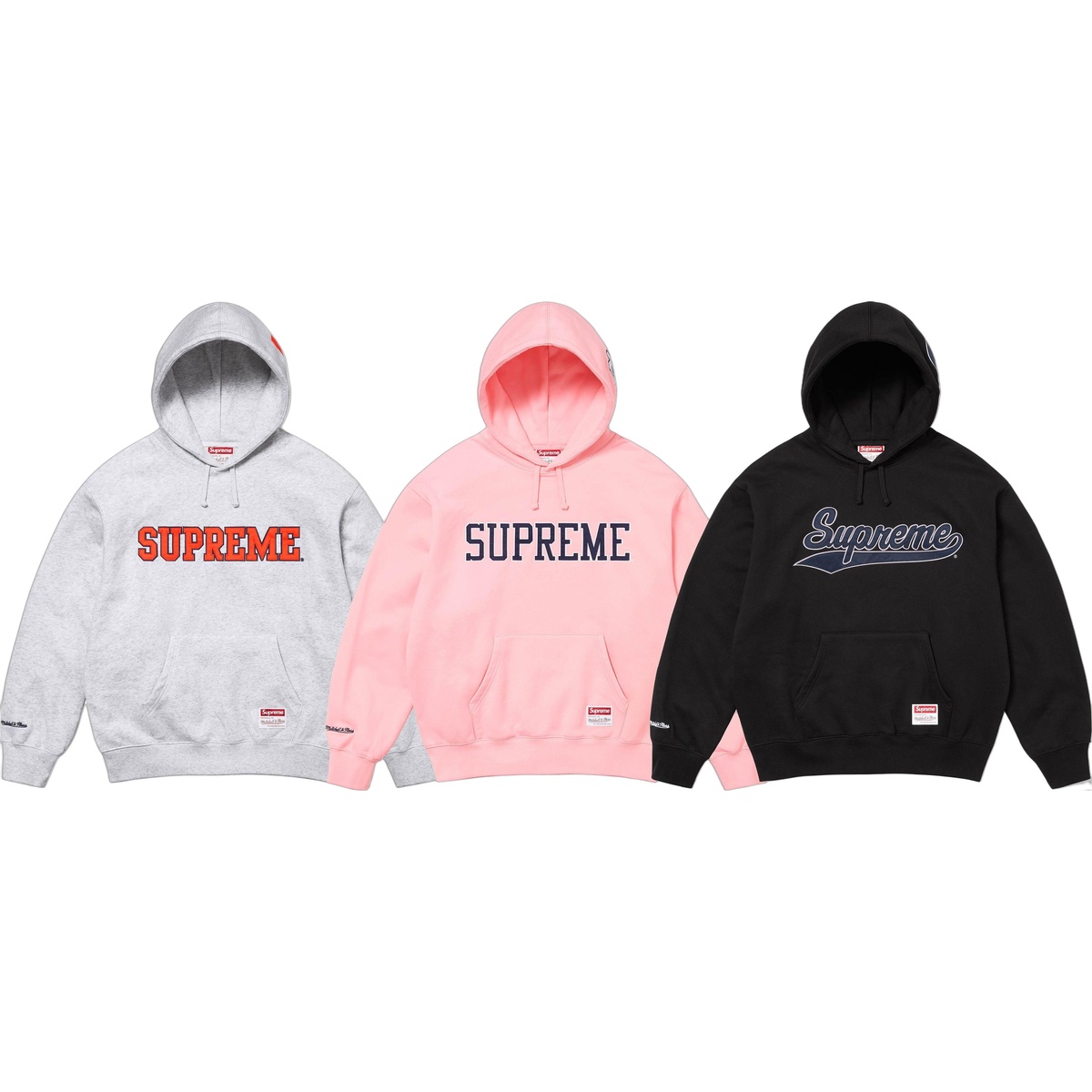 トップス Supreme x Mitchell & Ness Sweatshirt M Supreme x Mitchell & Ness NCAA Hooded Sweatshirt 3colors FW24 | eBay