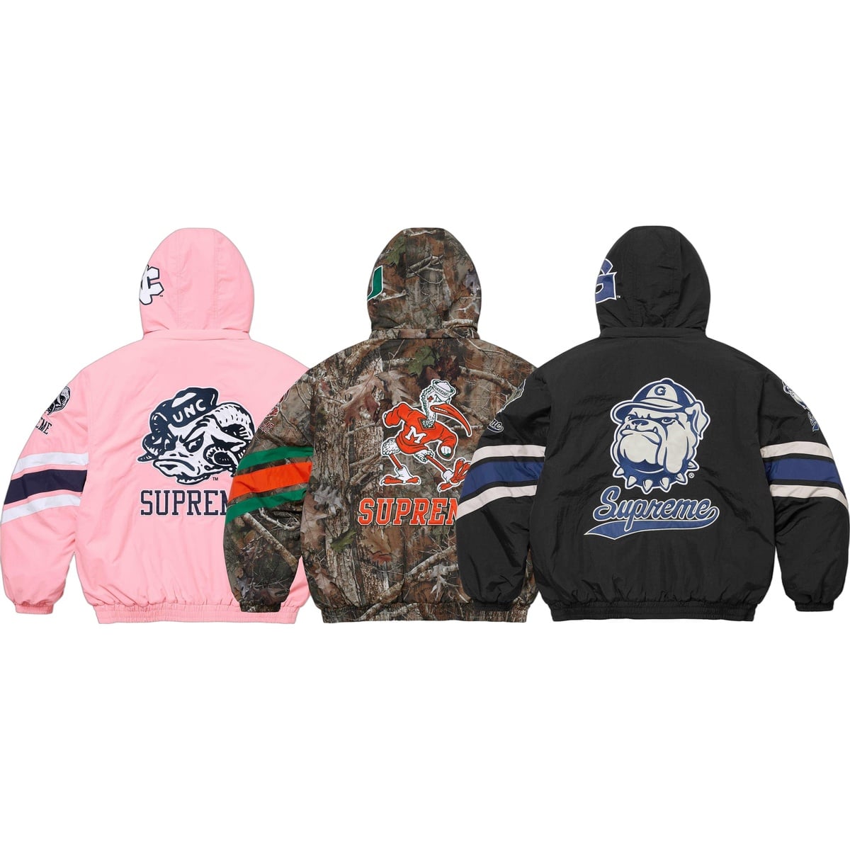 Supreme®/Mitchell & Ness NCAA Hooded Stadium Jacket - SupremeCommunity