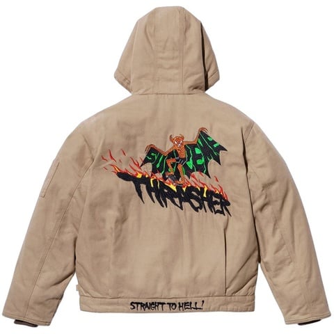 Supreme®/Thrasher® Hooded Work Jacket - Supreme