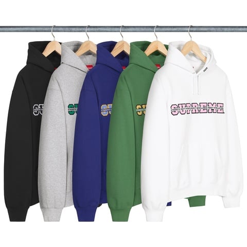 【Supreme】Collegiate Hooded Sweatshirt Supreme Collegiate Applique Zip Up Hooded Sweatshirt Black Men's