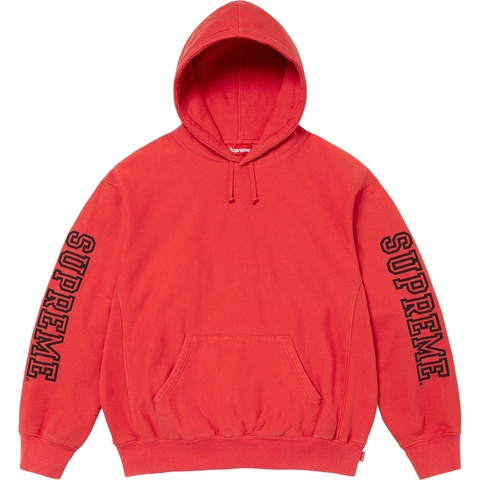 Supreme Collegiate Sleeve Hooded Sweatshirt - Burnt Red