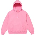 Supreme Micro Logo Hooded Sweatshirt (FW24) - Pink