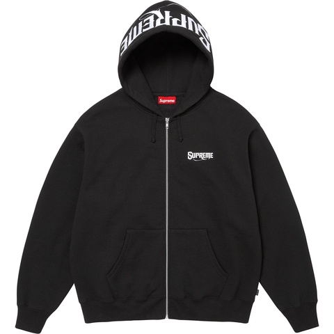 Supreme Mister Cartoon Zip Up Hooded Sweatshirt - Black