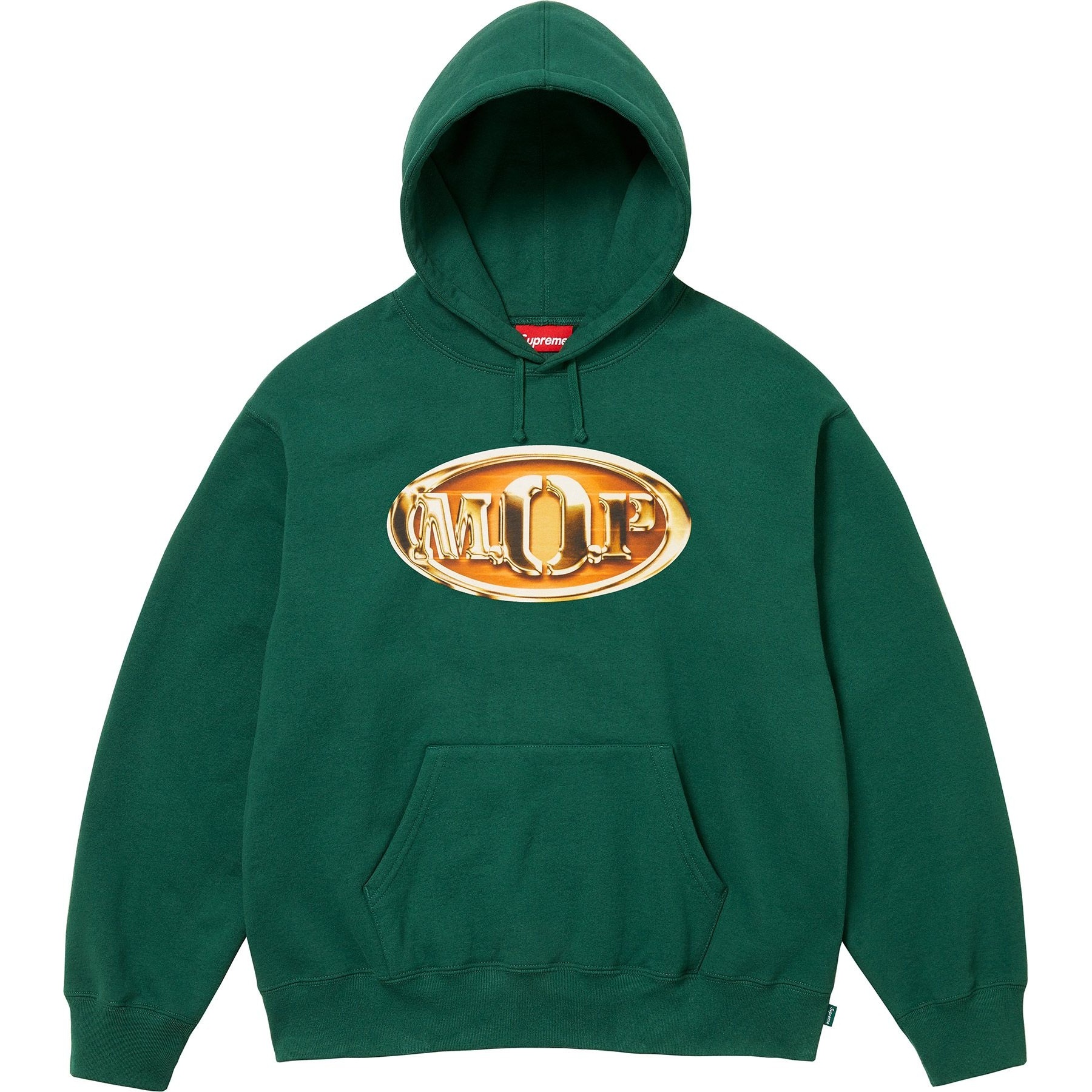 Supreme M.O.P. Hooded Sweatshirt (FW24) - Dark Green - $178