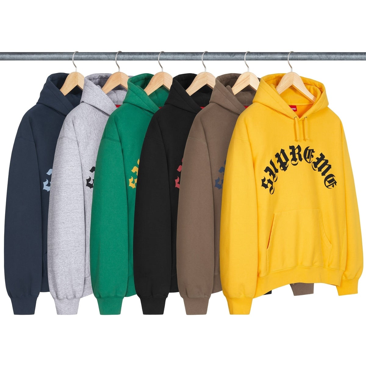 Printed Arc Hooded Sweatshirt - SupremeCommunity