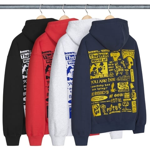 Supreme Wild Embroidered Hooded Sweatshirt - $168.00