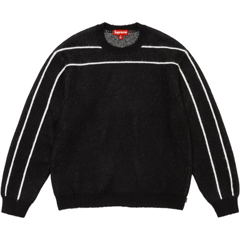 Supreme Back Stripe Sweater - Black