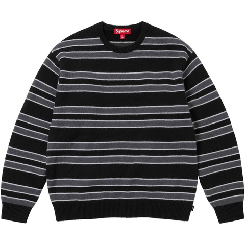 Supreme Cashmere Sweater - Black Stripe