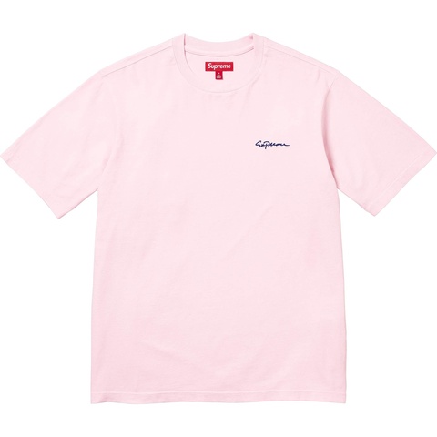 Supreme *Removed* Classic Script Washed S/S Top - Pink