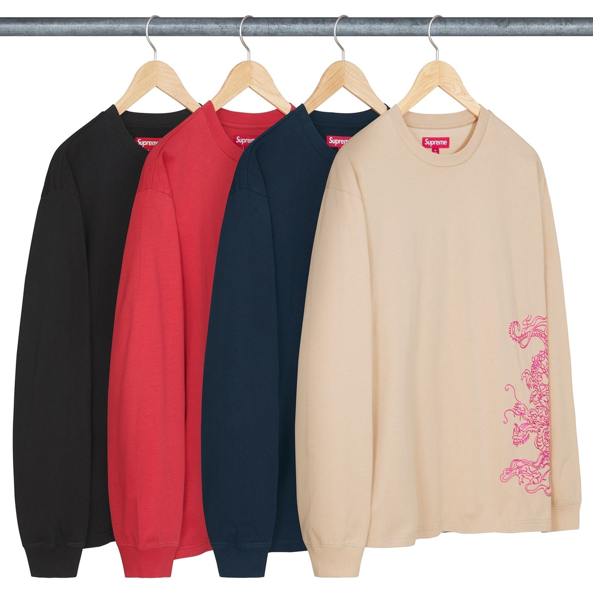 Dragon Embroidered L/S Top - fall/winter 2024 - Supreme Dragon Embroidered L/S Top - fall/winter 2024 - Supreme