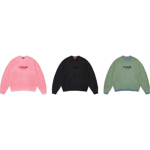 Flocked Logo Sweater - fall/winter 2024 - Supreme
