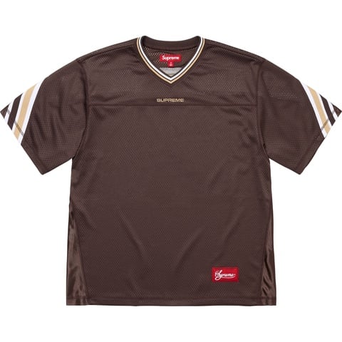 Supreme Jacquard Rib Football Jersey - Brown