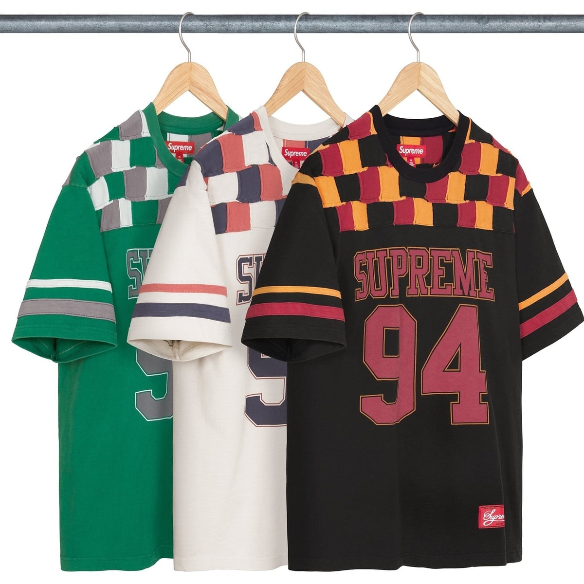 Patchwork Yoke Football Top - SupremeCommunity