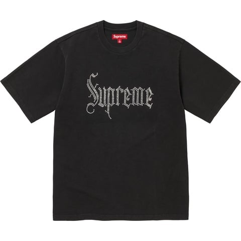Supreme Rhinestone S/S Top - Black