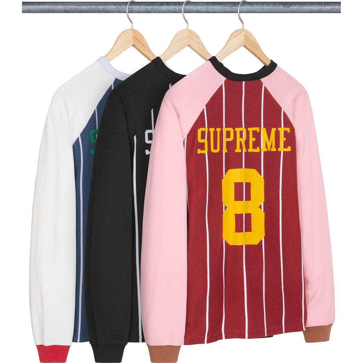 Stripe Raglan L/S Top - fall/winter 2024 - SupremeCommunity