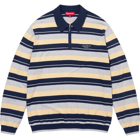 Stripe Zip L/S Polo - fall/winter 2024 - SupremeCommunity