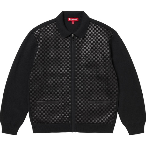 Woven Leather Zip Up Cardigan - fall/winter 2024 - Supreme