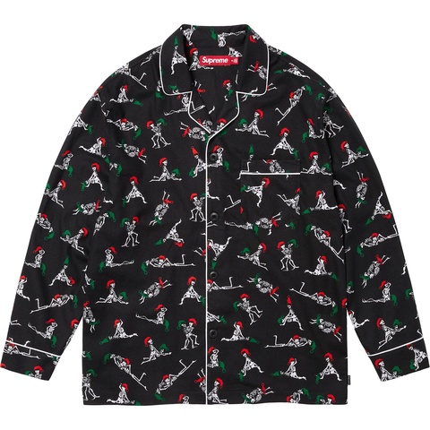 Supreme Holiday Pajama Set - Black