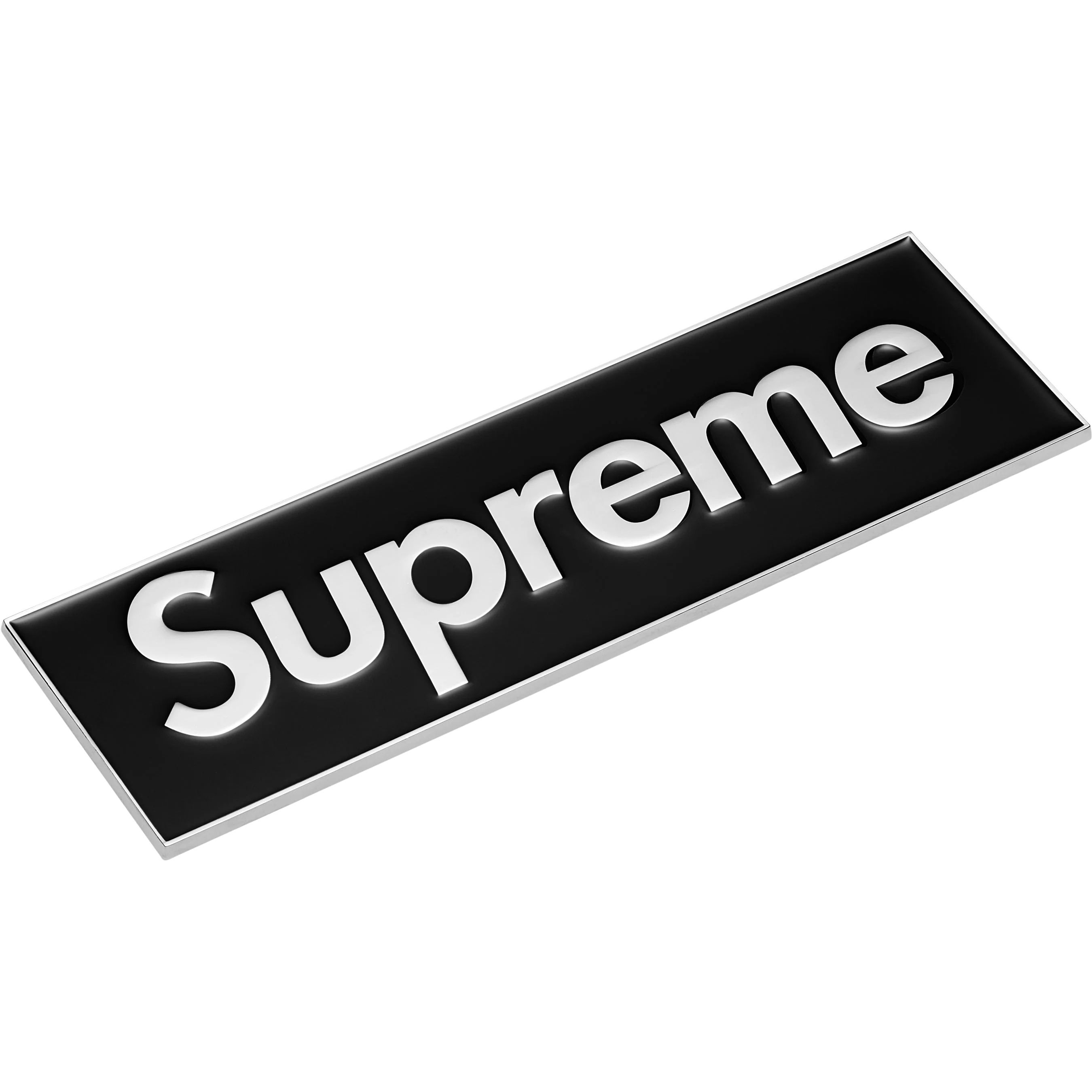 Supreme Box Logo Car Emblem (FW25) - Black - $36