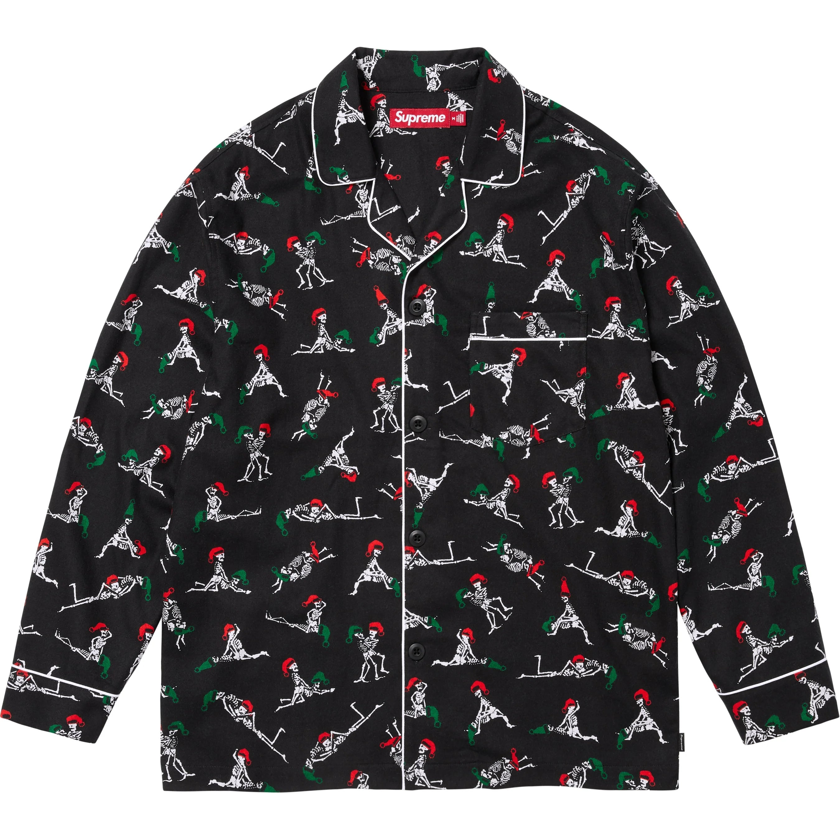 Supreme Holiday Pajama Set (FW25) - Black - $78