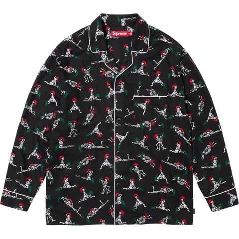 Supreme Holiday Pajama Set - Black