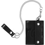 Supreme Leather Chain Wallet (FW25) - Black