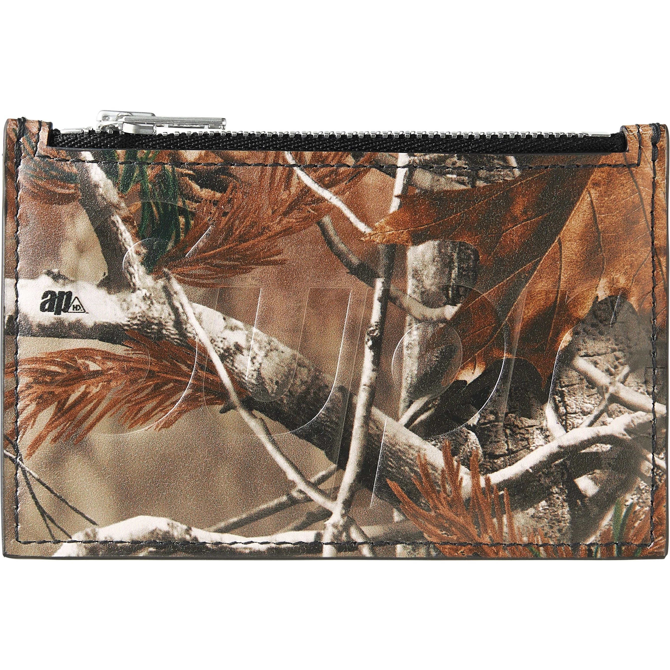 Supreme Leather Zip Card Holder (FW25) - Realtree® AP Camo - $128