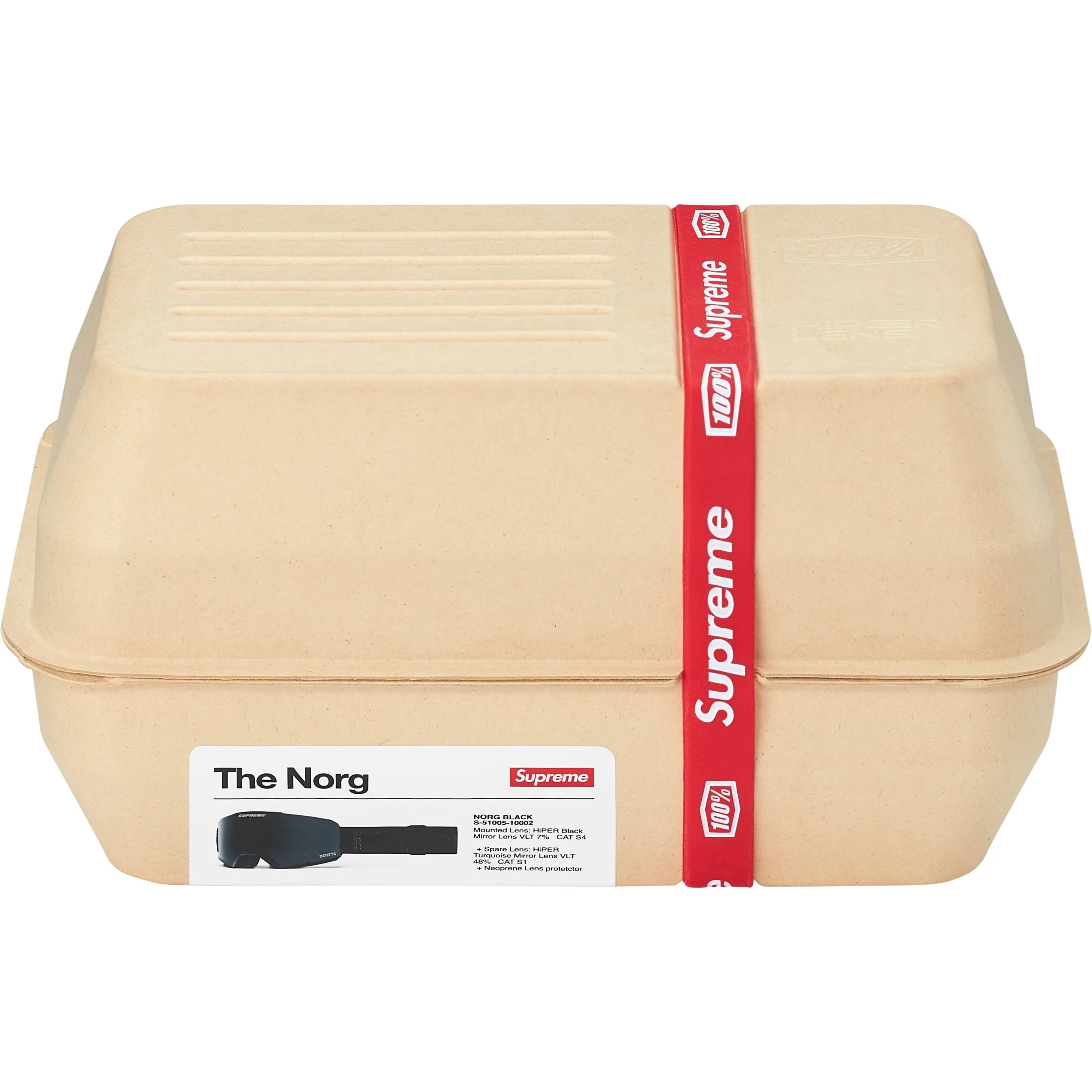 Supreme Supreme 100% NORG Goggles (FW25) - Black - $298