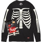 Supreme Supreme Hanes Bones Thermal Crew (1 Pack) (FW25) - Black