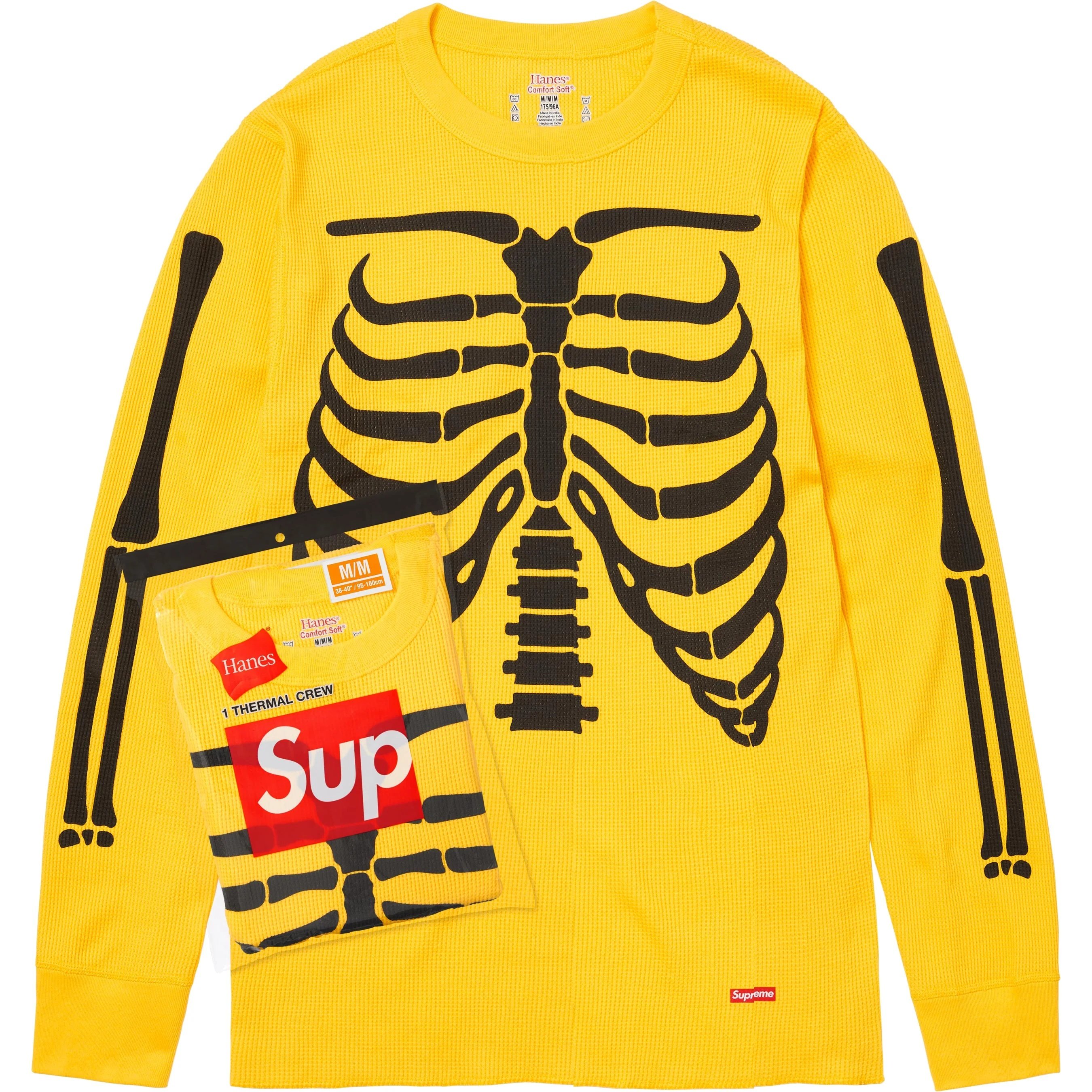 Supreme Hanes Bones Thermal Crew (1 Pack) (FW25) - $32