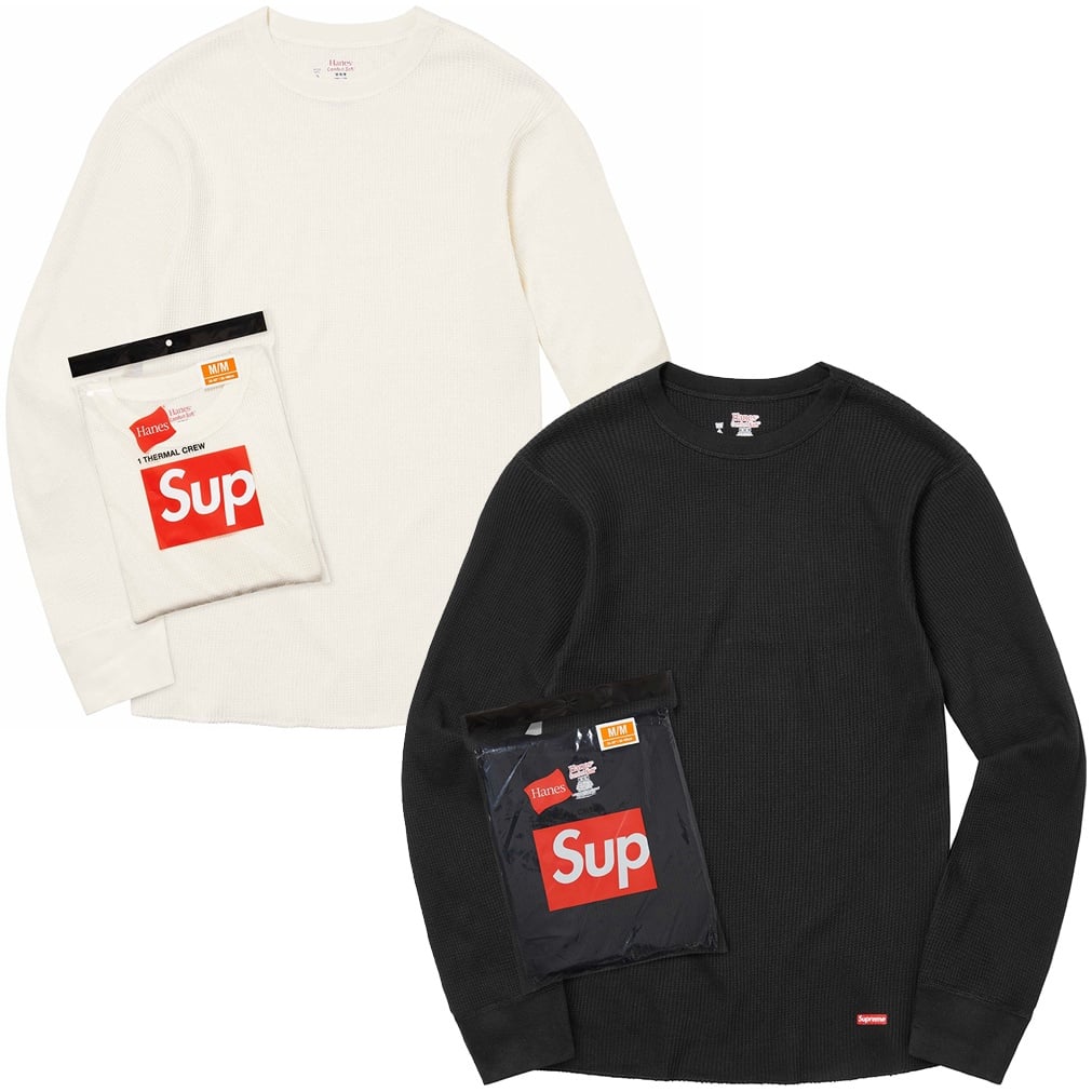 Supreme Supreme Hanes Thermal Crew (1 Pack) for fall winter 25 season
