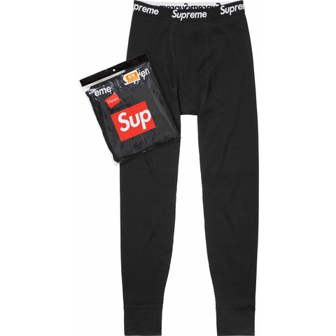 Supreme Supreme®/Hanes® Thermal Pant (1 Pack) - Black