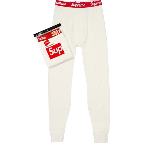 Supreme Supreme®/Hanes® Thermal Pant (1 Pack) - Natural