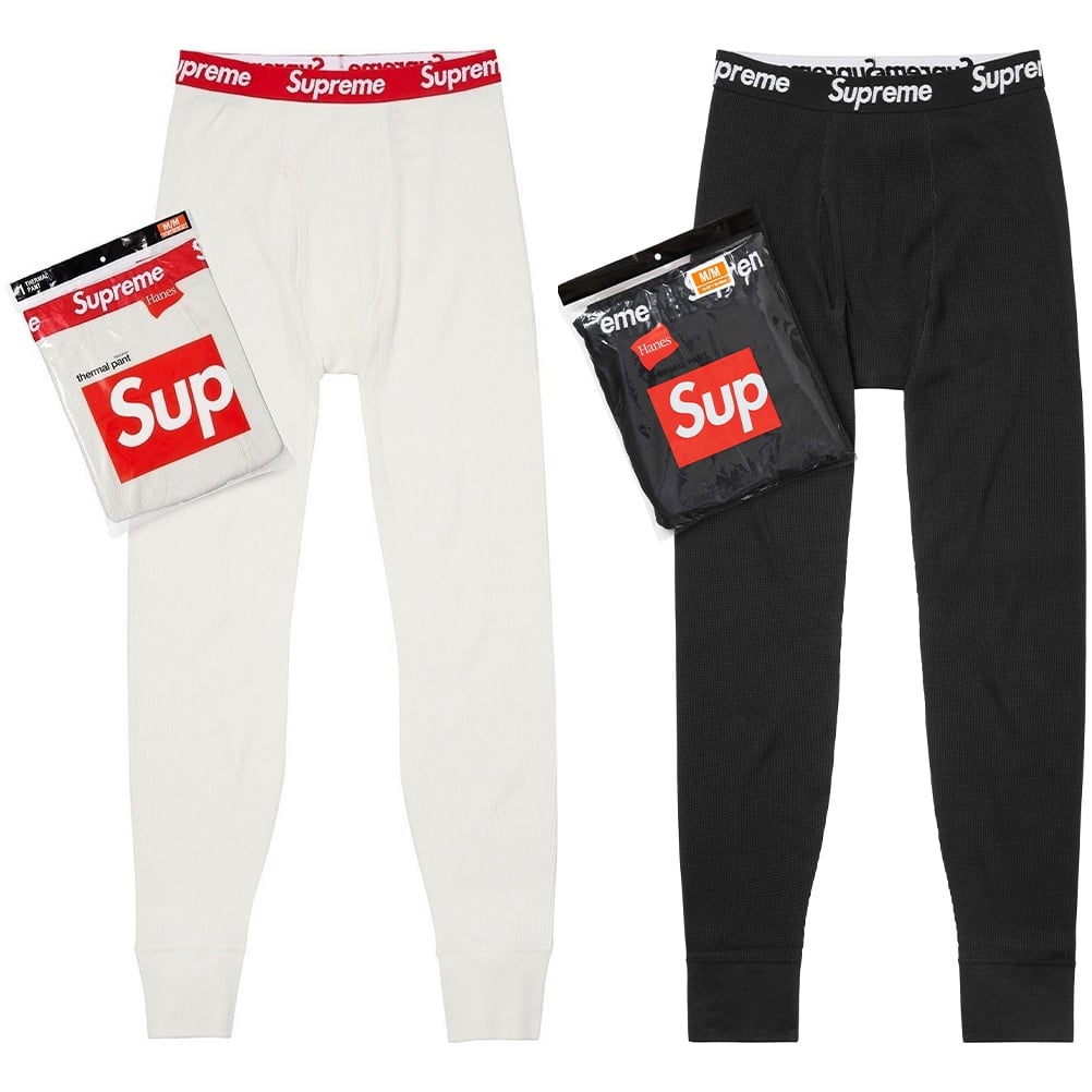 Supreme Supreme Hanes Thermal Pant (1 Pack) for fall winter 25 season