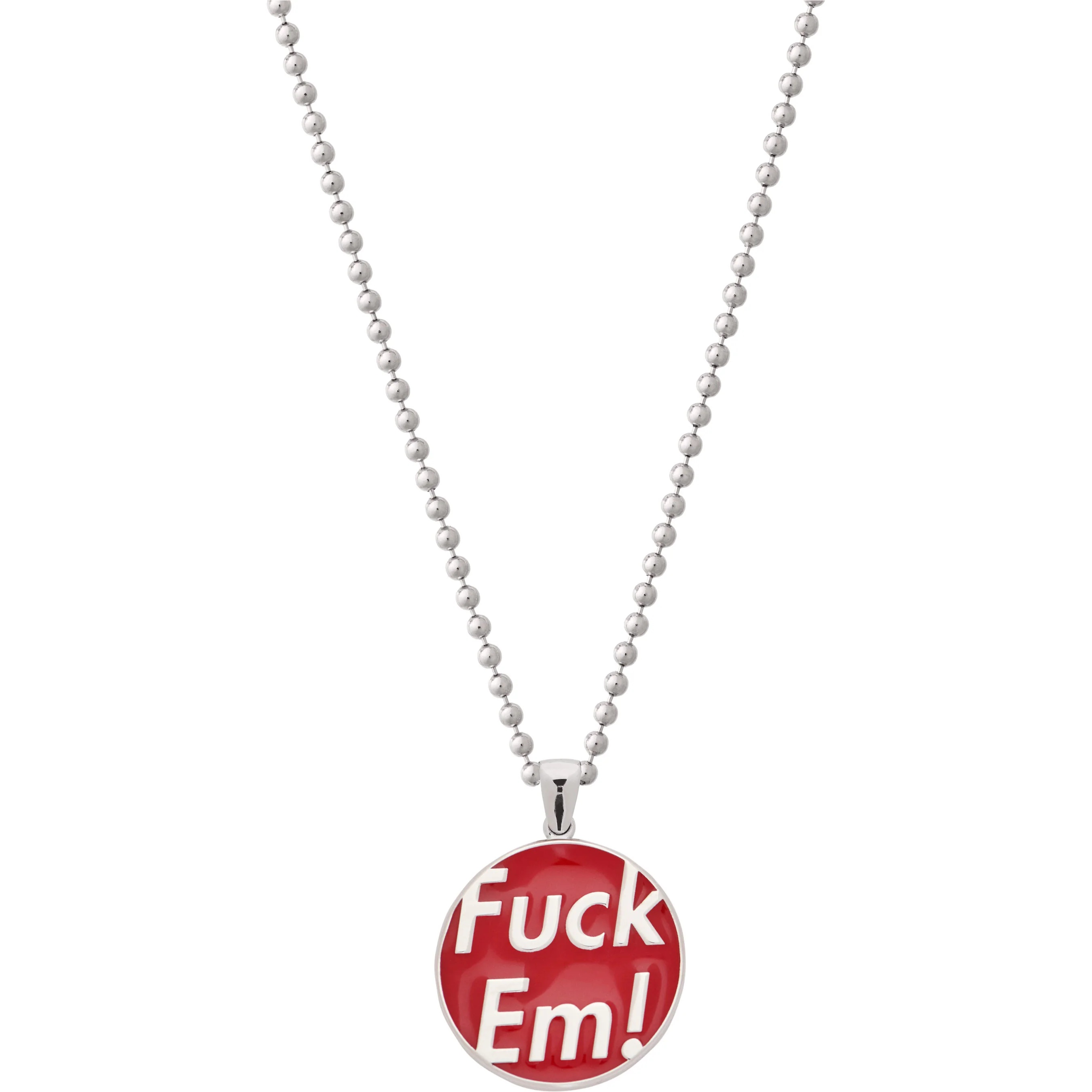 Supreme Supreme Jacob&Co Fuck Em Pendant (Silver) (FW25) - Sterling Silver - $898