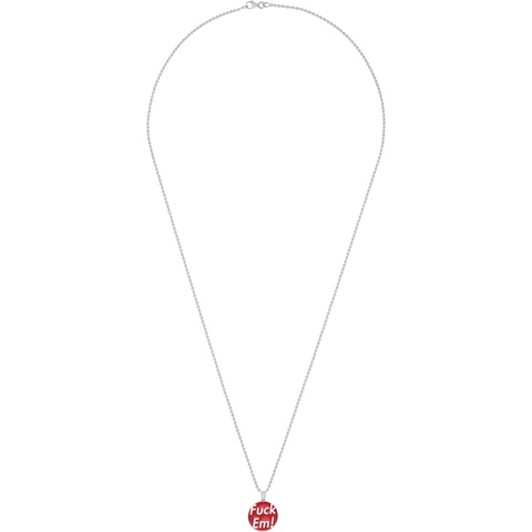 Supreme Supreme®/Jacob&Co Fuck Em Pendant (Silver) - Sterling Silver