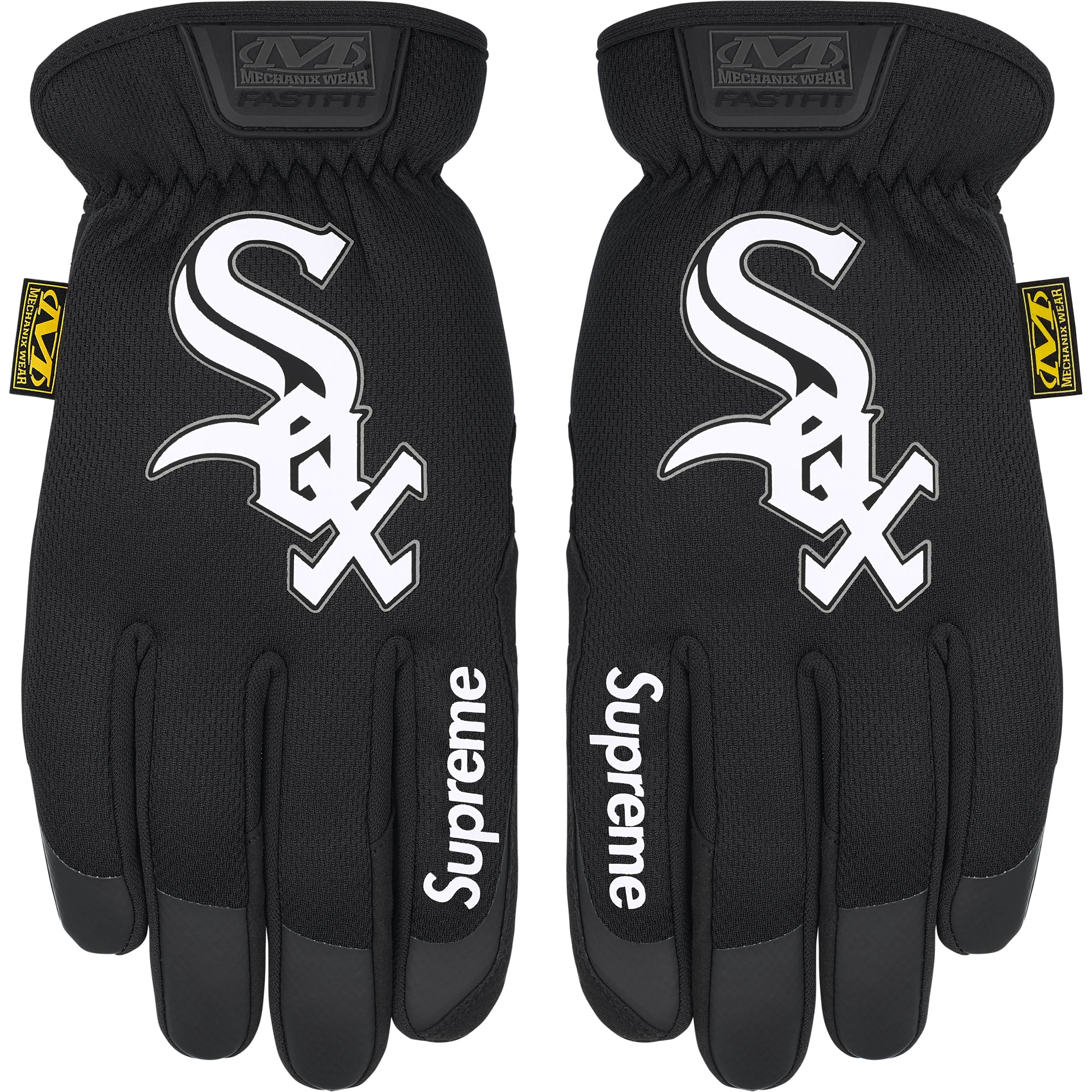 Supreme Supreme Mechanix FastFit MLB Teams Gloves (FW25) - Black - $88