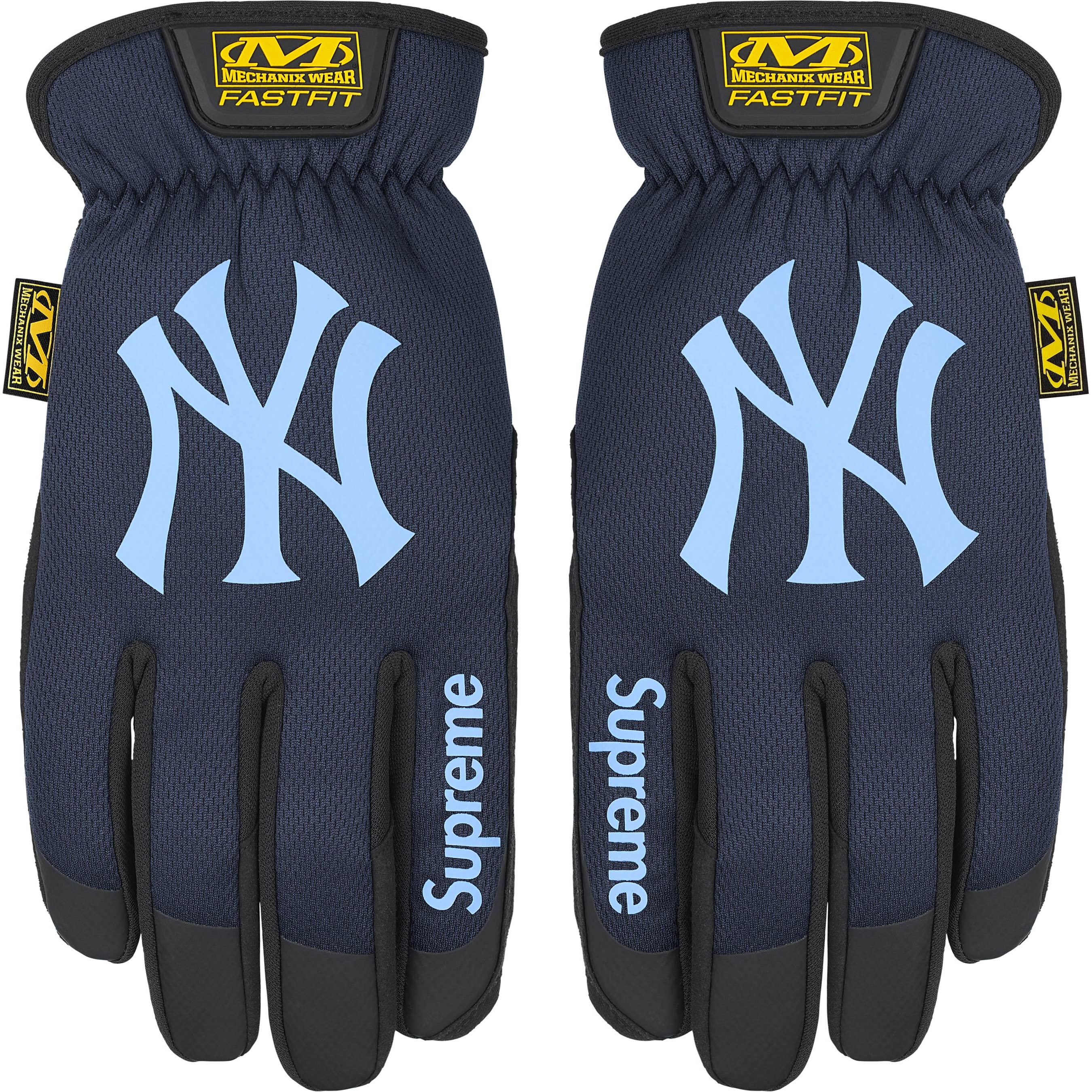 Supreme Supreme Mechanix FastFit MLB Teams Gloves (FW25) - Navy - $88