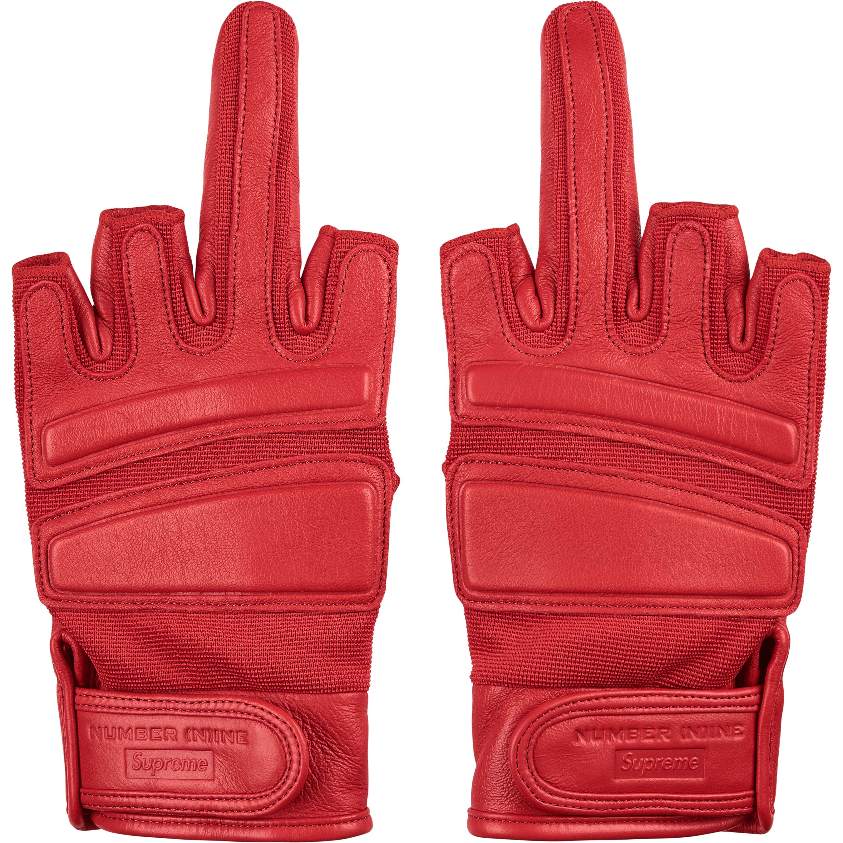 Supreme Number (N)ine Leather Gloves (FW25) - $120