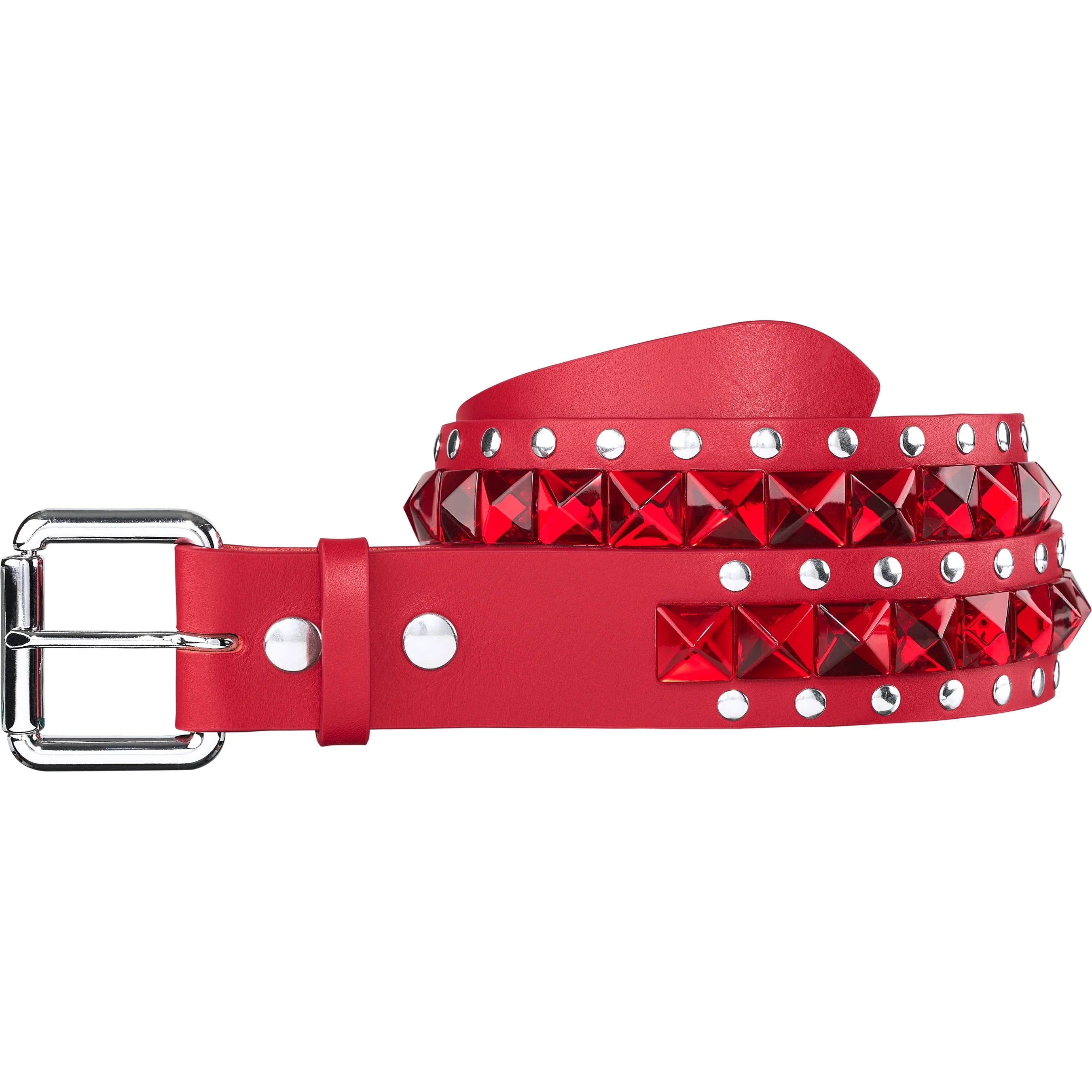 Supreme Supreme Number (N)ine Studded Belt (FW25) - Red - $298