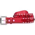 Supreme Supreme Number (N)ine Studded Belt (FW25) - Red